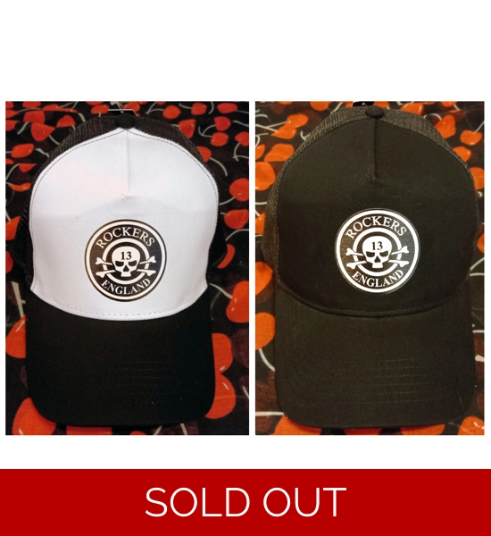 Rockers England classic Logo Trucker Cap - UK P&P Included